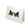 Carte grande motif colombes